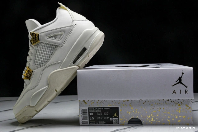 Retro 4 Metallic Jordan Gold AQ9129-170 0910